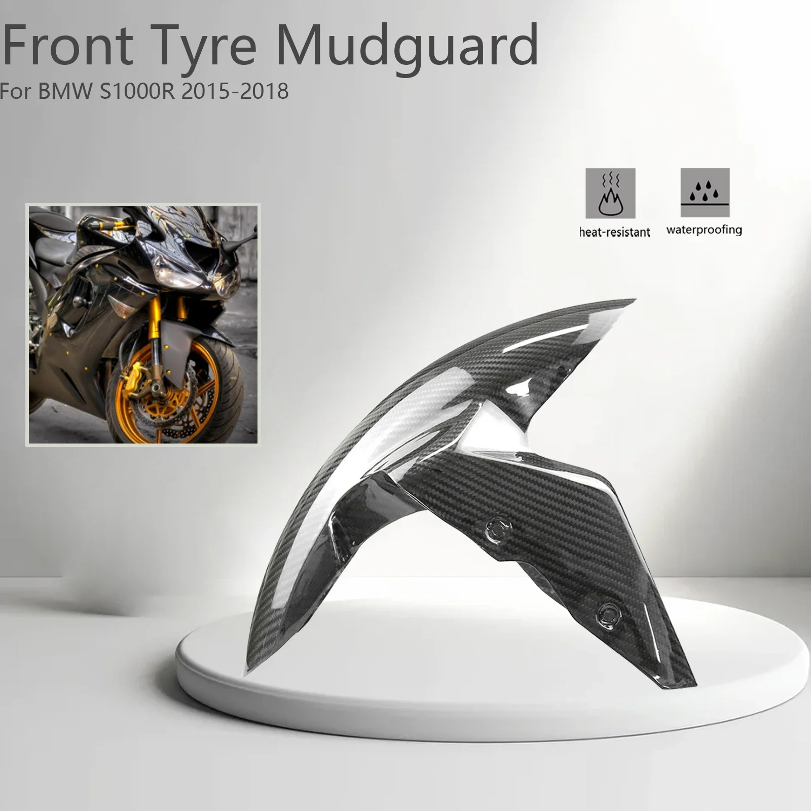 

For BMW S1000R s1000r 2015 2016 2017 2018 Motorcycle Front Fender ABS Carbon Mud Splash Guard Motorcycle Accessories Parts