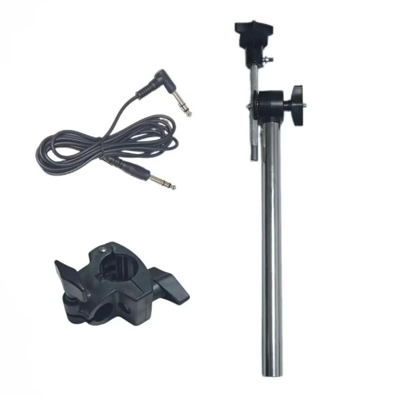 11-inch Double-zone Semi-enclosed Rubber Cymbal Expansion Kit Includes Bracket Connecting Wires For Electronic Drums.