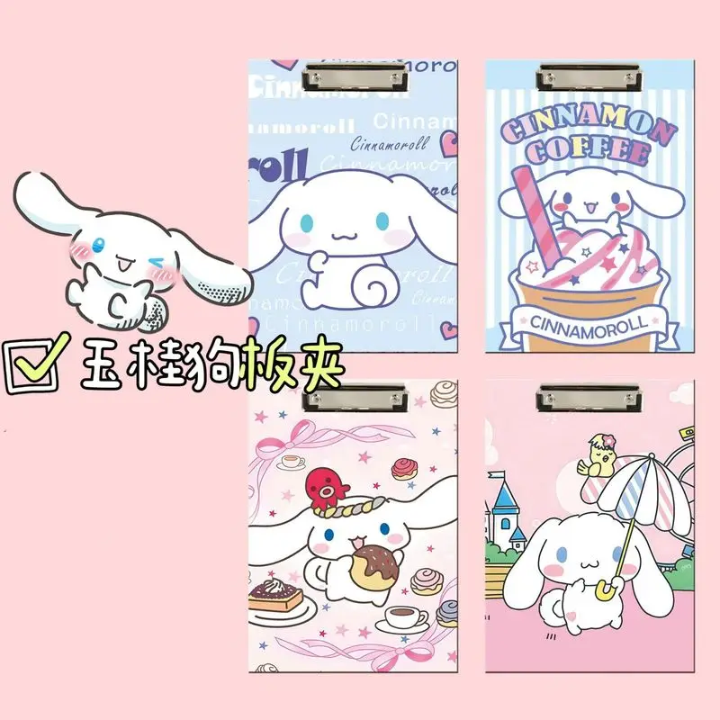 A4 Sanrio Stationary Student Clipboard Paper Data Clipboards School Supplies Wholesale Kuromi Pochacco