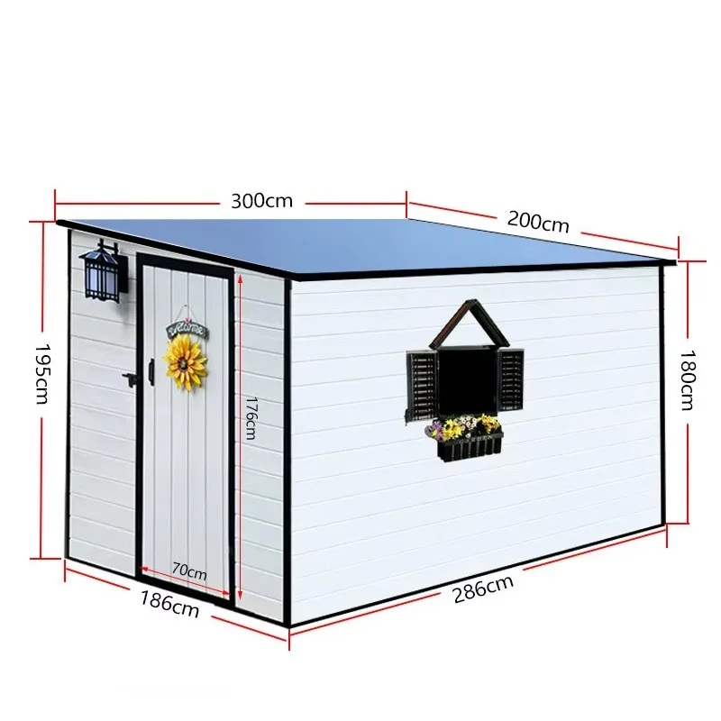 Detachable Mobile Outdoor Metal Container House Sandwich Panel Heat Insulation Tool Shed Storage Room for Cross-Border Export