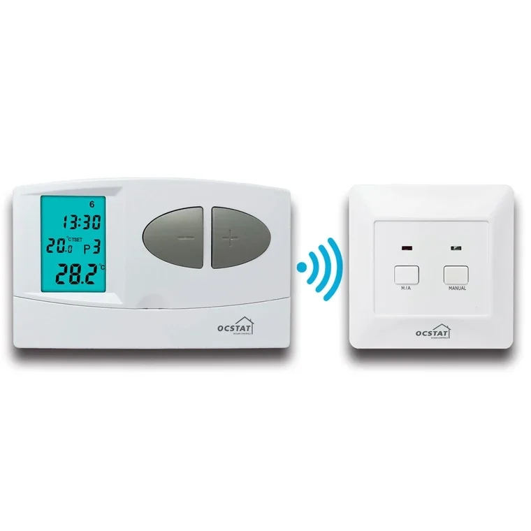 

230V HVAC 7 Day Programmable Wireless Heating Boiler Digital RF Room Thermostat