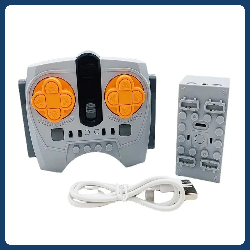 

8-канальный пульт дистанционного управления с литиевой батареей для деталей MOC Technic PF, совместимые строительные блоки, комплект для строительства моделей «сделай сам»