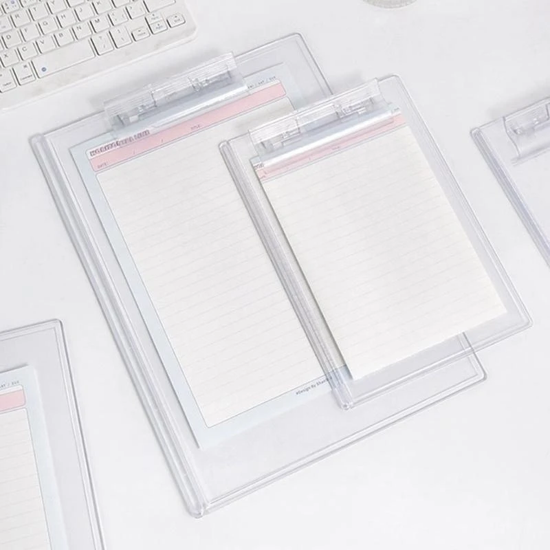 Paper Holder Writing Board with Profile Clip & Ruler Scale for Document