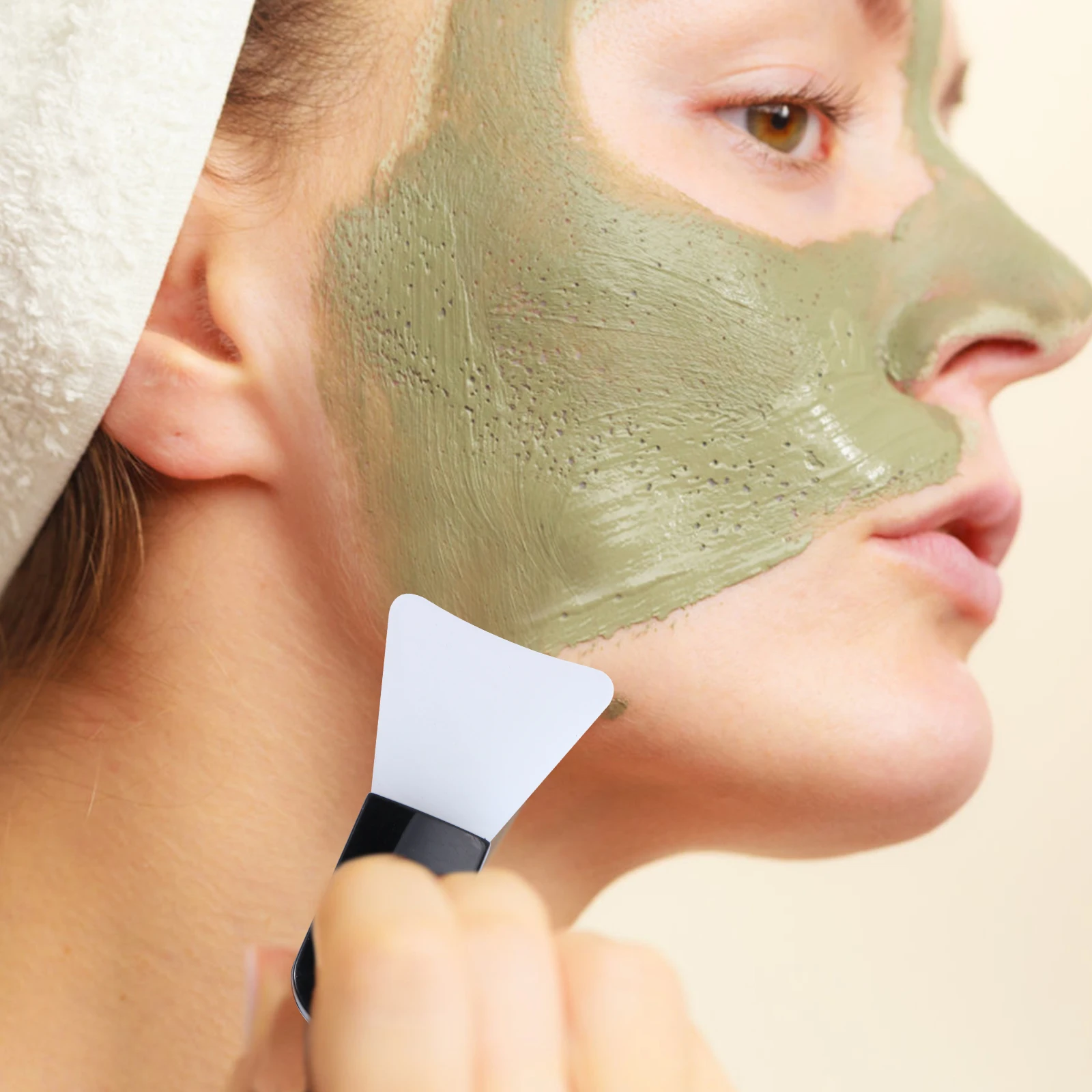 10 Pcs 도구 실리콘 H 애플리케이터 실리콘 페이스 페이스 마스크 브러쉬 재사용 가능한 프리미엄 페이셜 브러쉬 재료