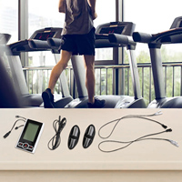 1 Set Fitness Bike Plastic Monitor Speedometer Fixed Bicycle Elliptical White Trainer Monitor Sports Training Detection Tool