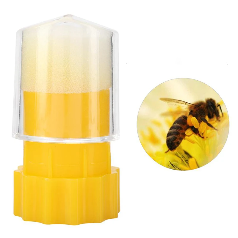 2Pcs Beekeeping Queen Marking Tube Queen Bee Marking Bottle Plastic Marker Cage Beehive Equipment Beekeeper Supplies