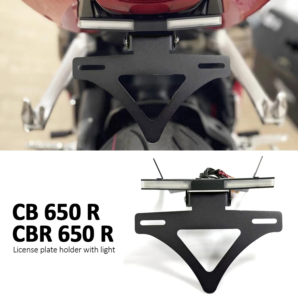 

Motorcycle CNC Tail Tidy Fender Rear Tail Bracket License Plate Holder For Honda CB650R CBR650R CBR 650 R CB 650R 2021-2025