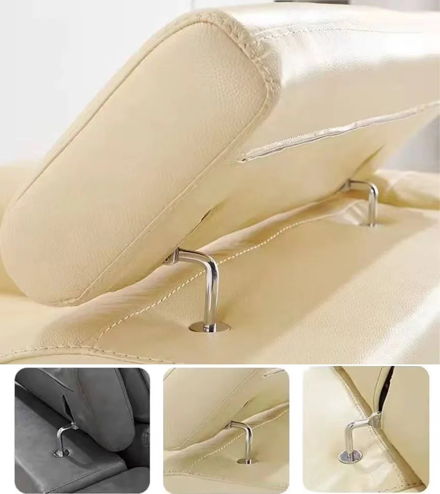 2Pcs Sofa Headrest Angle Adjusting Mechanism 6 Position Ratchet Hinge Sofa Hardware Single Double Side Bracket