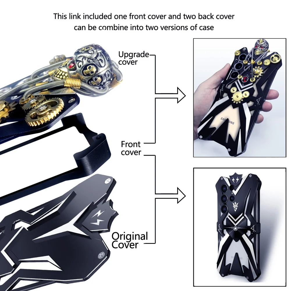 Metal Gear Skeleton Cooling Case for Samsung Galaxy S24 Ultra