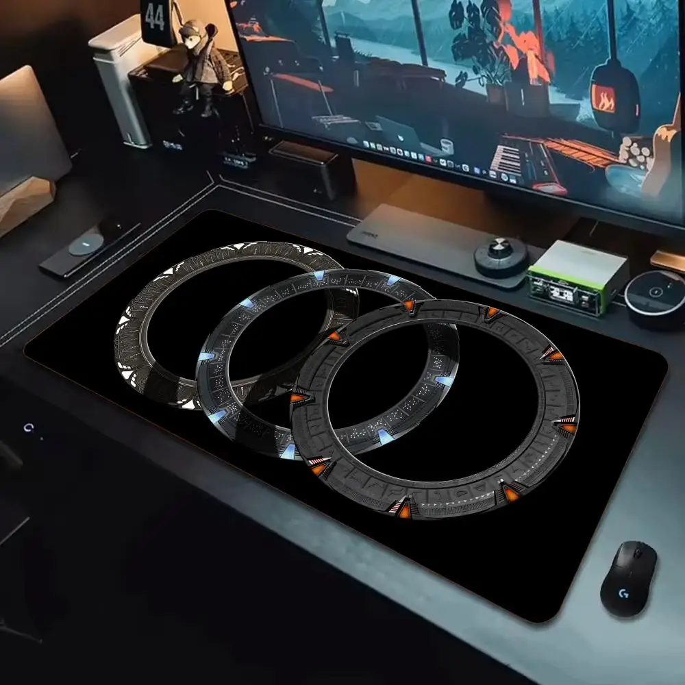 

Movie Stargate Mouse Pad Tapetes de Mesa Teclado, Borracha Kawai, Tapete de Mesa Antiderrapante, XXL90x40cm