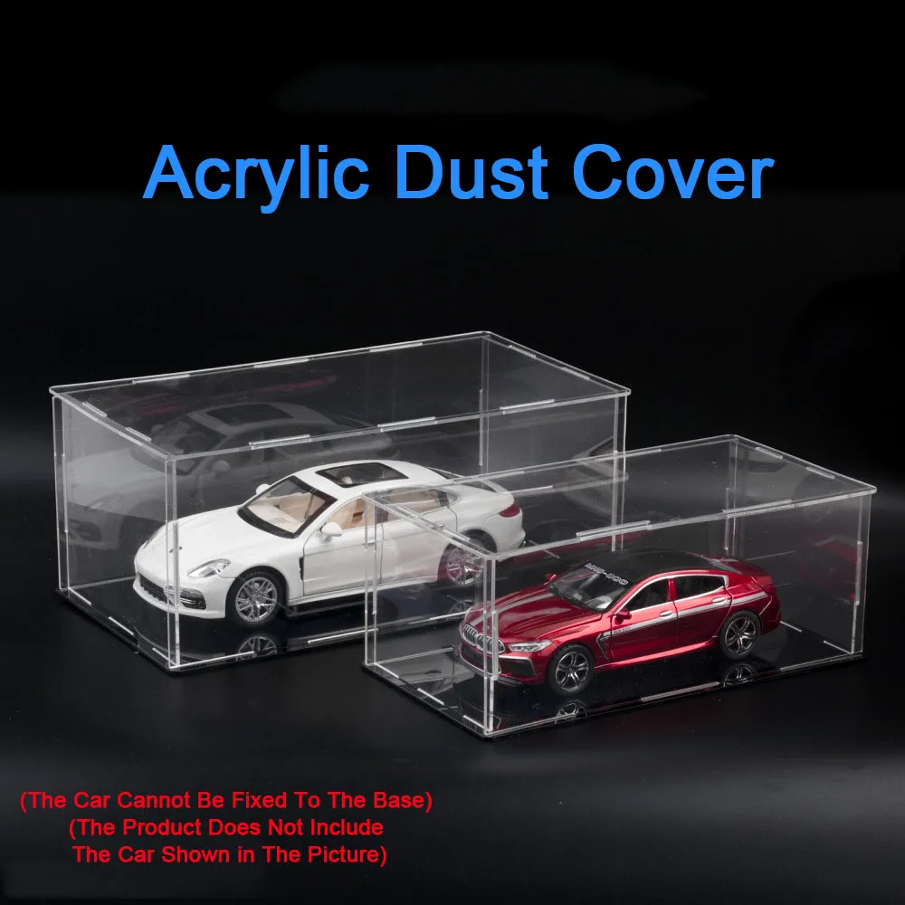 1:32 1:24 1:18 Scale Acrylic Cars Toy Model Dust Cover Transparent Storage Boxes Miniature Car Display Box Kids Adult Collection