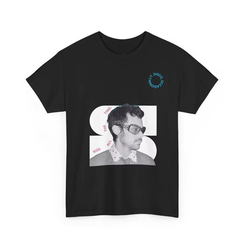 2026 Harry Styles Kiss All The Time Disco Theme Women's T-shirt, HS Fan Art Tee, Album Merchandise, Unofficial Merch T-Shirt