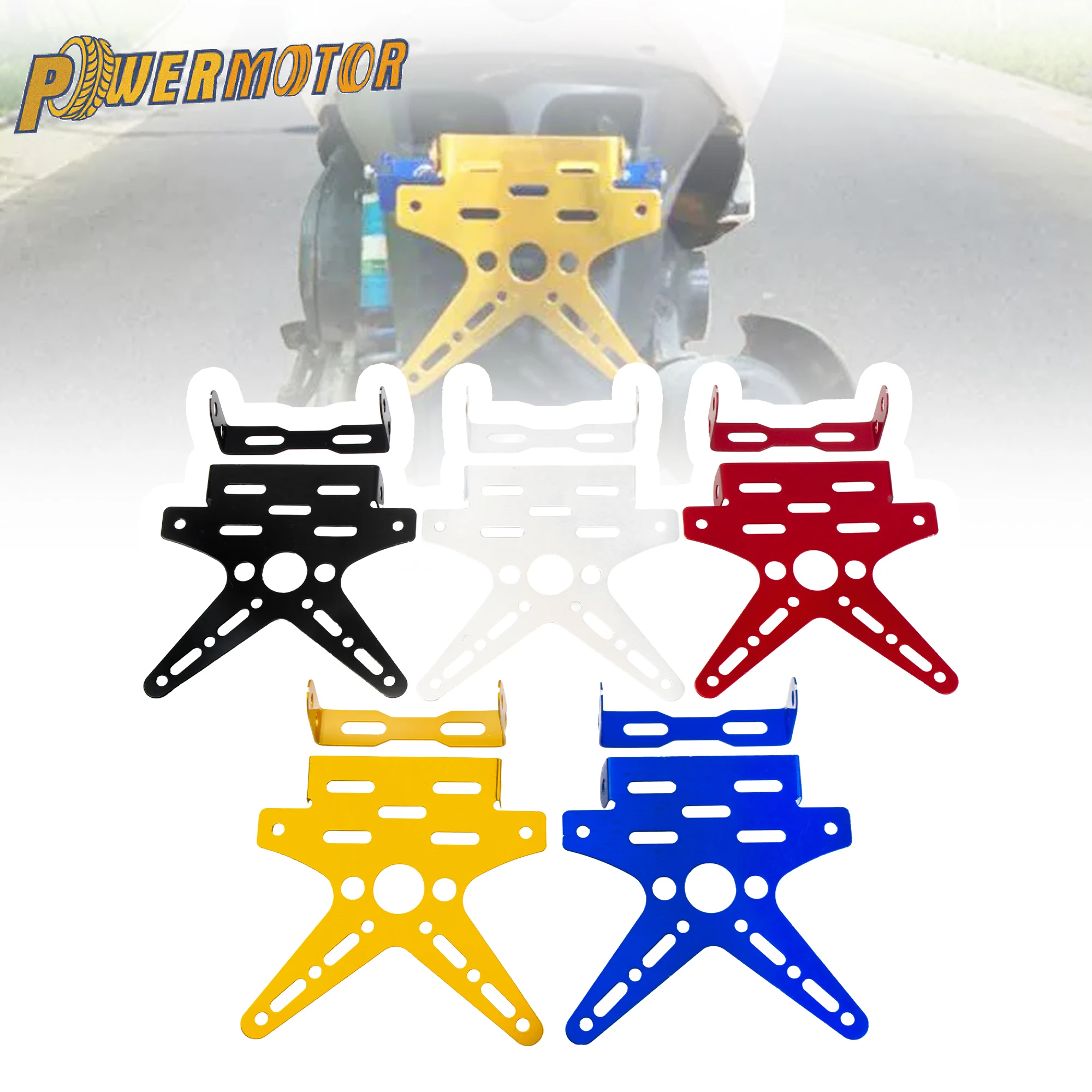 Motorrad Hinten Nummernschild Rahmen Nummernschild Galvanisieren Aluminium Legierung Universal Elektrische Motorrad Motorrad Roller