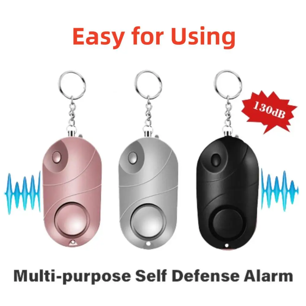 High Decibel Self-Defence Alarms Emergency Flashlights Women and Children Safety Alarms 102-130 dB Crisp sounding
