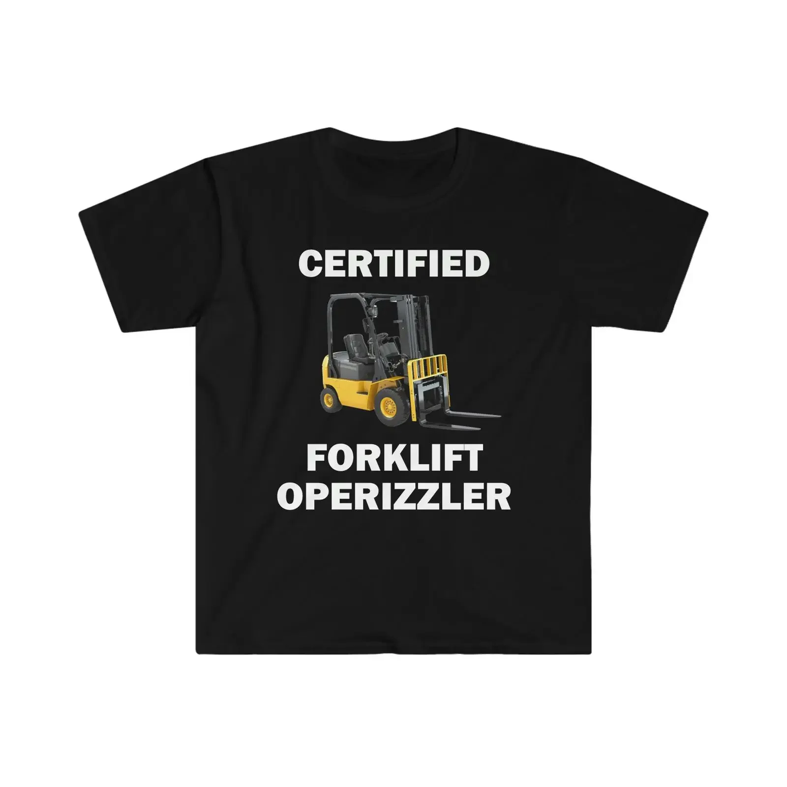Certified Forklift Operizzler Funny Meme T Shirt Humor Satire for Operator vintage Washed Versatile streetwear Unisex Casual