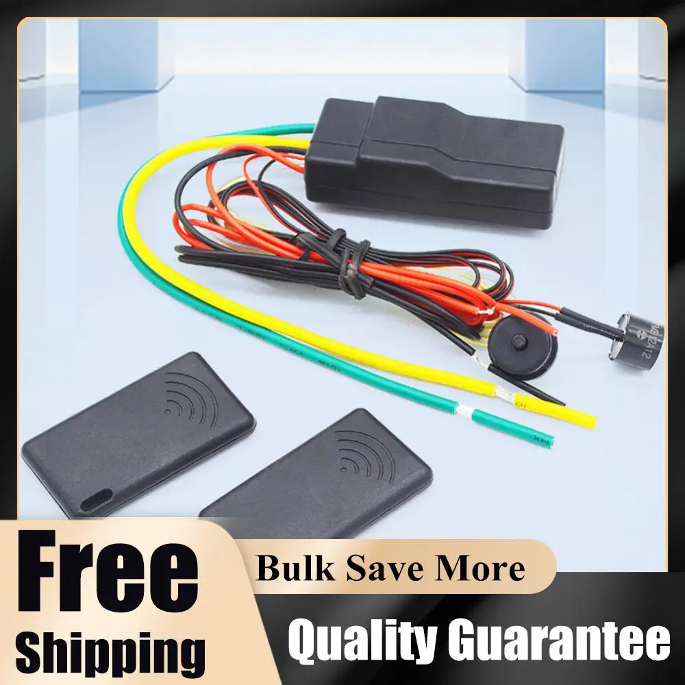 12V Wireless Car Engine Lock 2-8 Meter Sensor 2.4GHz RFID Auto Car Alarm Engine Dark Lock  System Engine Dark Lock Alarm