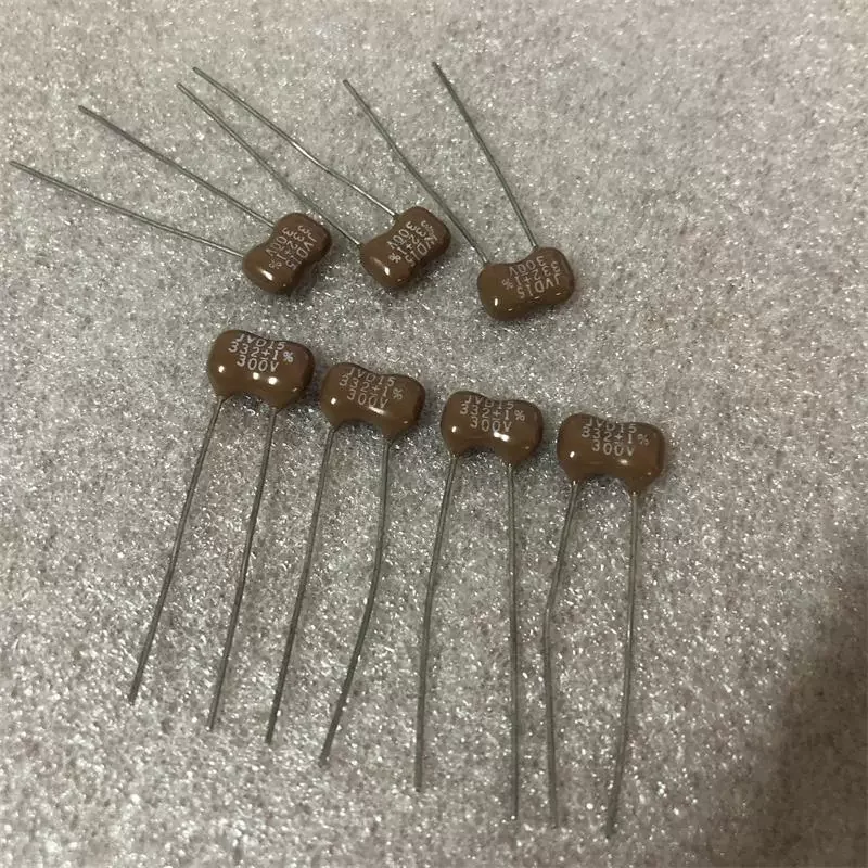 10PCS New American JAN-JVD15332 Series 332PF 300V 331J 1% Audio Silver Mica Capacitor