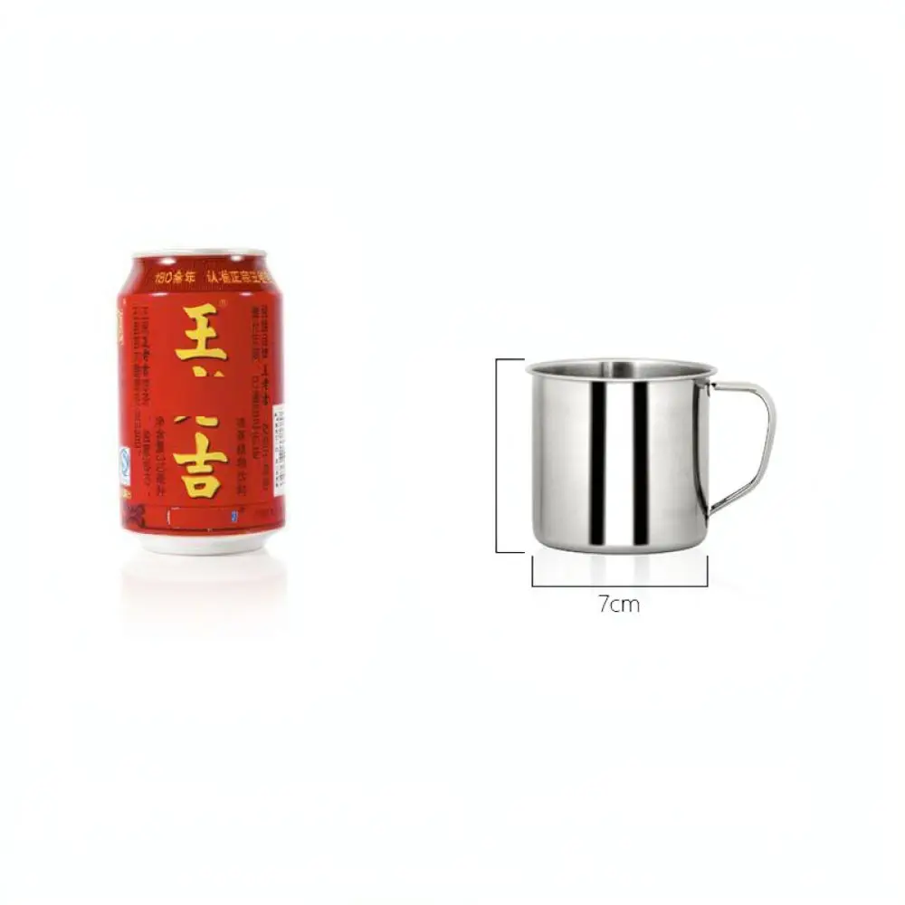 High Quality 304 Stainless Steel Drinking Mug Robust Metal Water Cup Portable Student School Container With Secure Lid