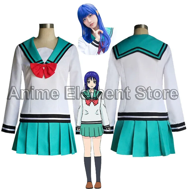 

Japan The Disastrous Life of Saiki K. women Teruhashi Kokomi cosplay dress Saiki Kusuo no sai-nan Yumehara Chiyo dress and wig