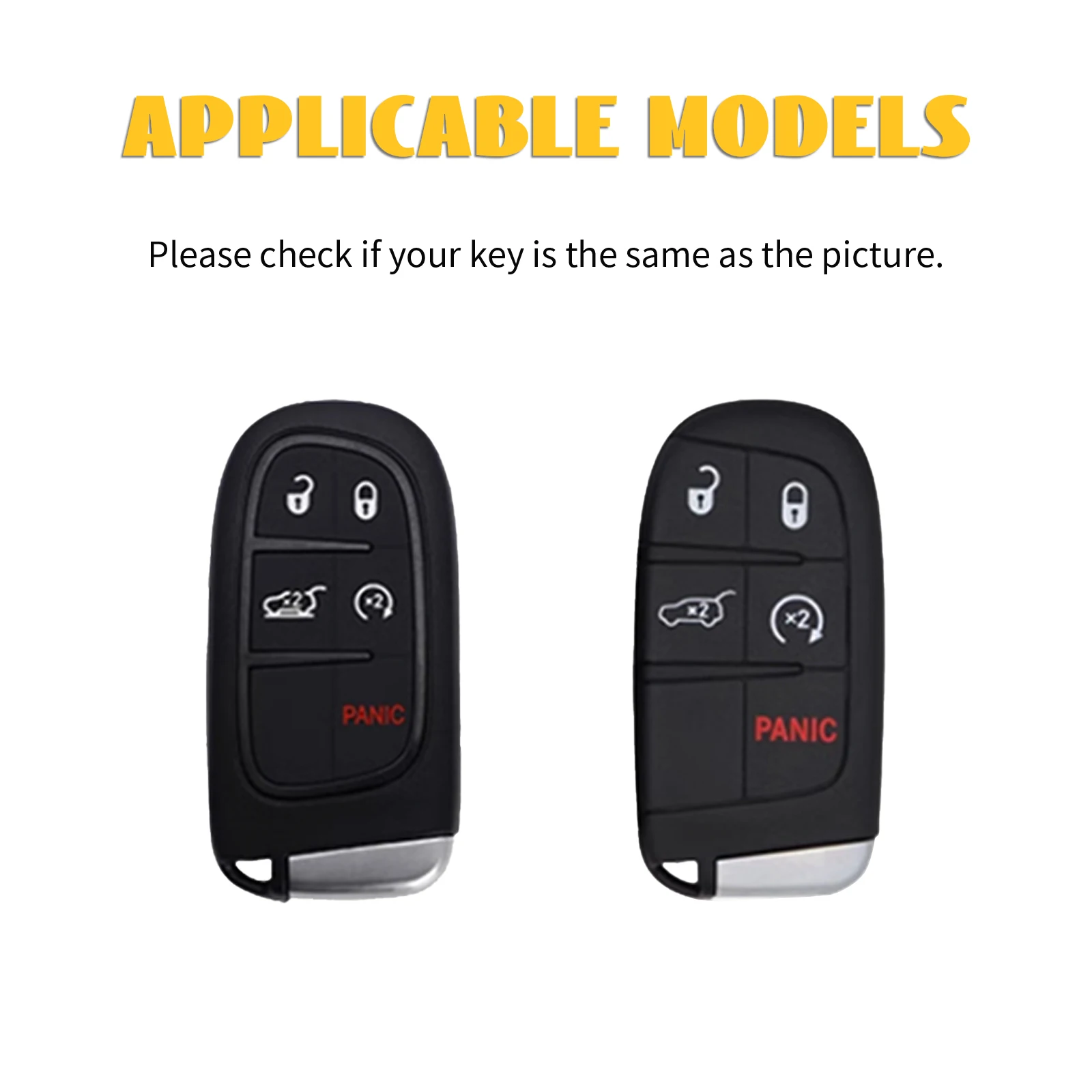 Fashion TPU Car Key Case Cover For Jeep Renegade Frand Cherokee Dodge Journey Charger Chrysler 200 300 300 5 Buttons Protector
