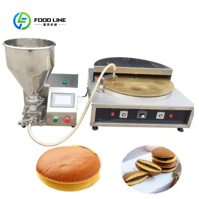 Customized Stuffed Dorayaki Processing Machine Japanese Pancake Filling Machine For Catering Industrial Food Production