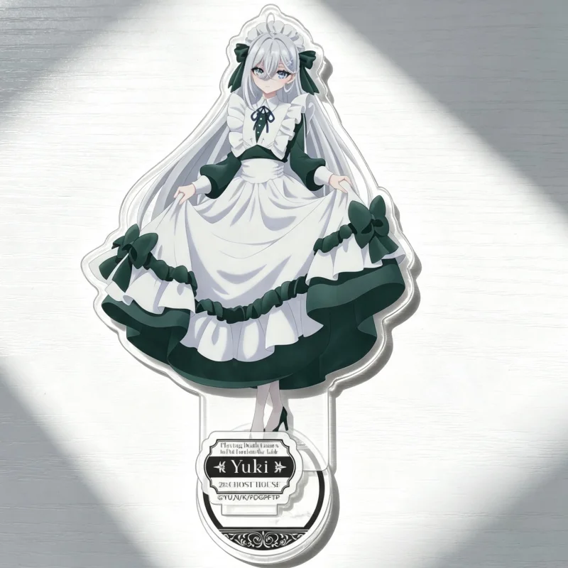 Anime Playing Death Games to Put Food on the Table Yuki Acrylic Stand Model Plate Keychains Desktop Ornament