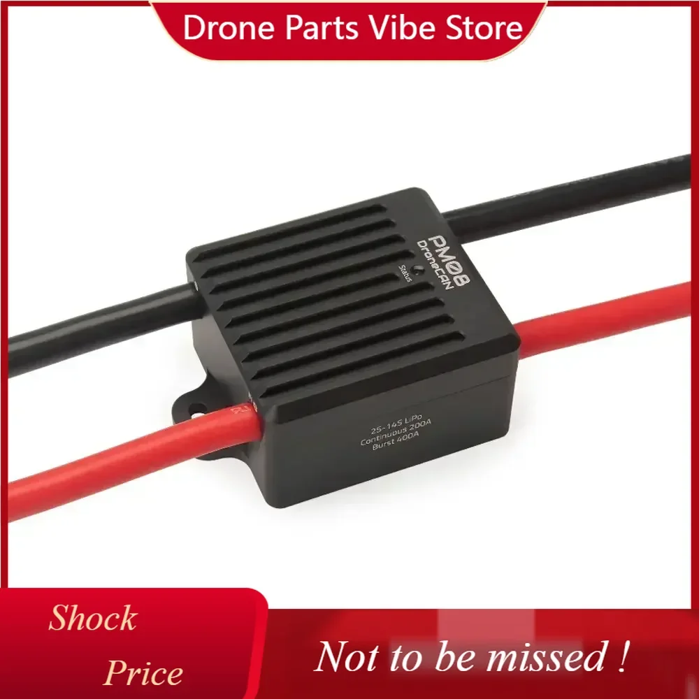 Módulo de Potência DP Holybro DroneCAN PM08-CAN 14S 200A Suporta 2-14S e Controle de 200A para Modelo RC/Avião/Quadcopter