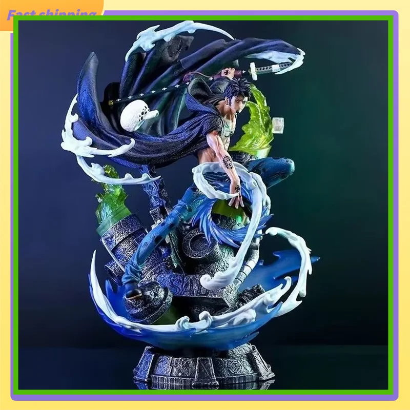 

One Piece 46cm Trafalgar D. Water Law Heart Pirates Captain Large Anime Figure Collection Model Doll Desk Decoration Statue Toys