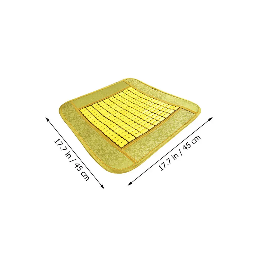 1 قطعة سيارة الخيزران رقاقة الصيف التبريد وسادة وسادة للمقعد عدم الانزلاق خفيفة الوزن المحمولة سيارة مقعد التبريد حصيرة للقيادة مريحة