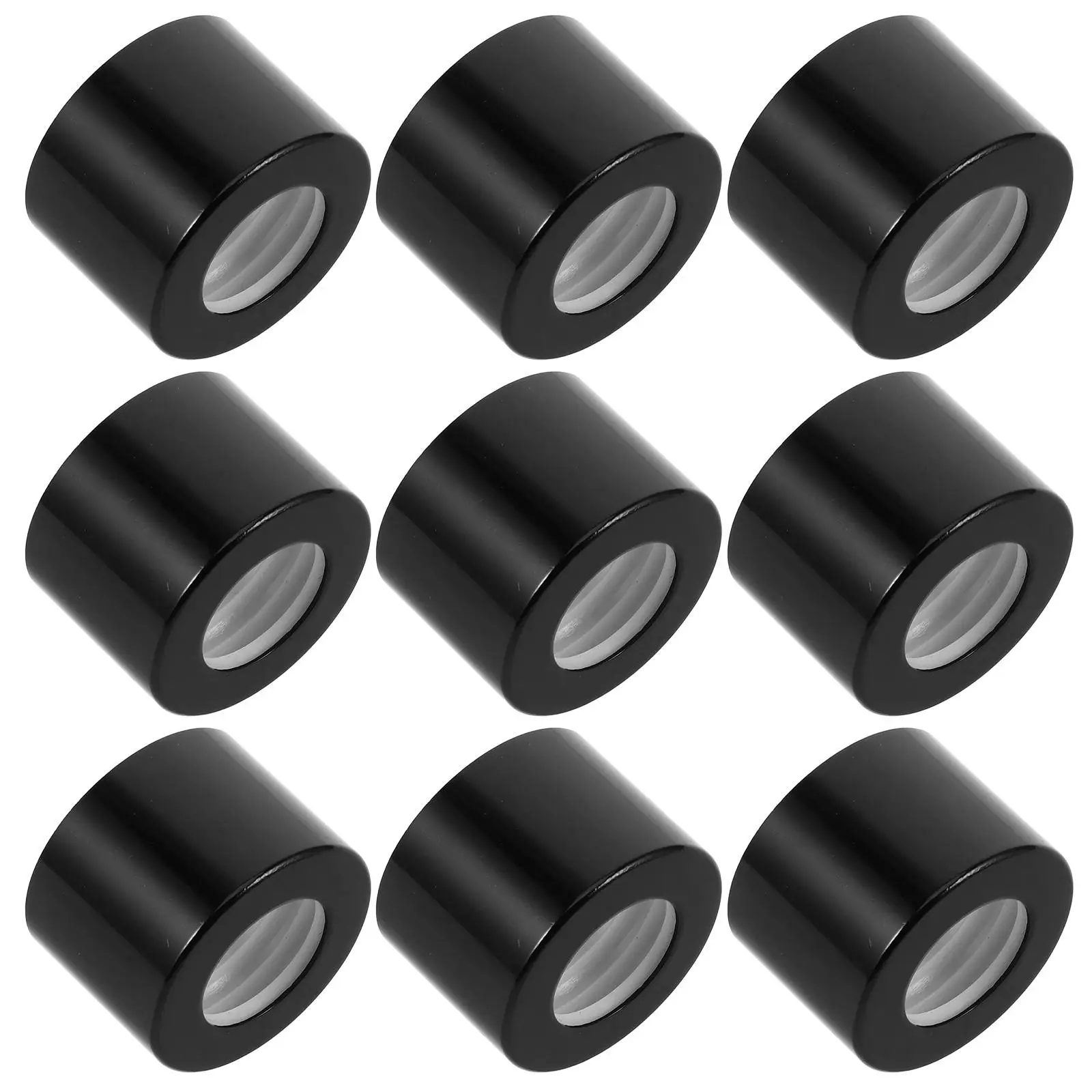 10 Pcs Black Diffuser Caps Aromatherapy Bottle Cap Replacement Refillable Bottles Fragrance Jar Lids Glass Diffuser Covers Empty