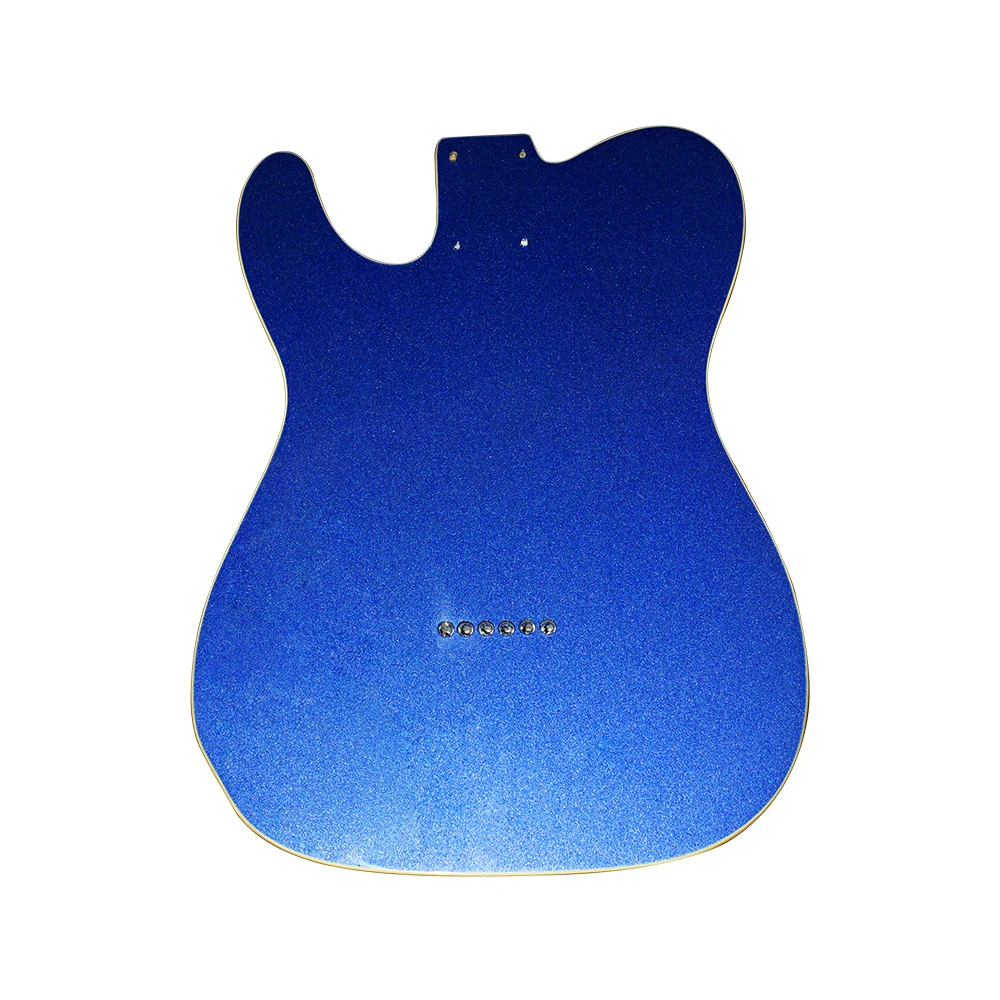 Alder Tele Body  High Gloss finish Metal Blue With Binding Telecaster Guitar Body Replacement Building Kits DIY