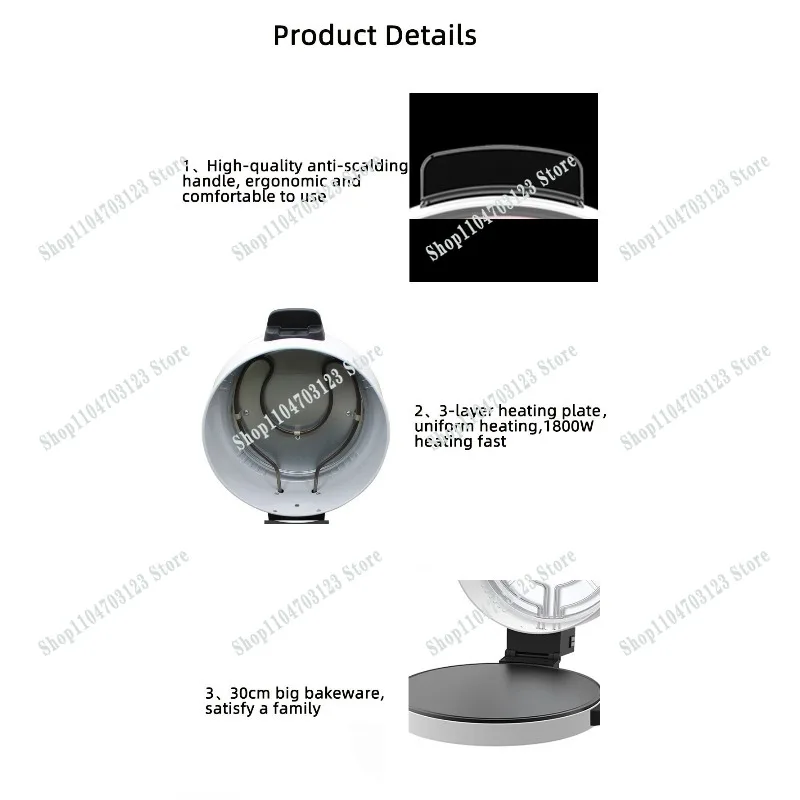 Factory direct 30CM scone toaster Pizza maker