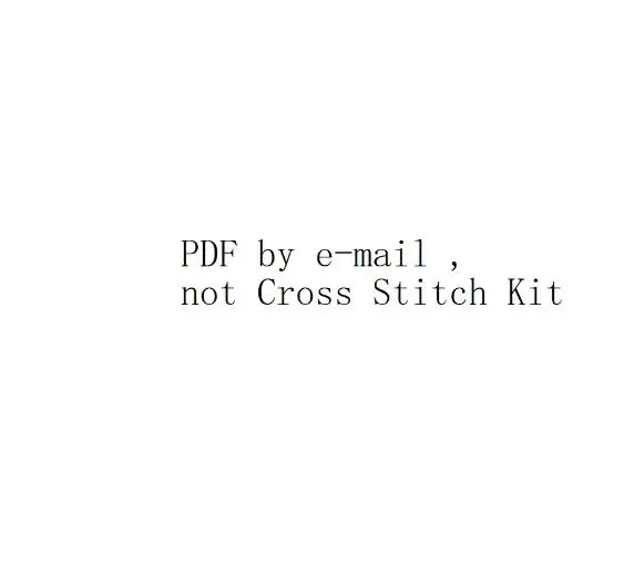 PDF via e-mail vendita 5-55 Cross Stich ricamo set disegno elettronico Cross Stich ricamo