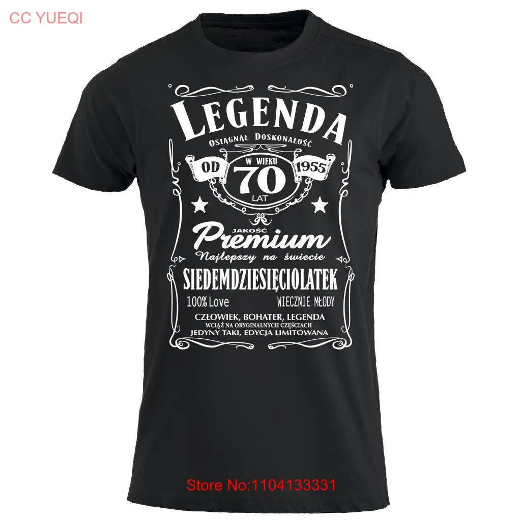 

1955 70 lat Urodziny Legenda Smieszna Koszulka Urodzinowa Polska Prezent Polskie Koszulki w UK 70th Birthday T Shirt PL
