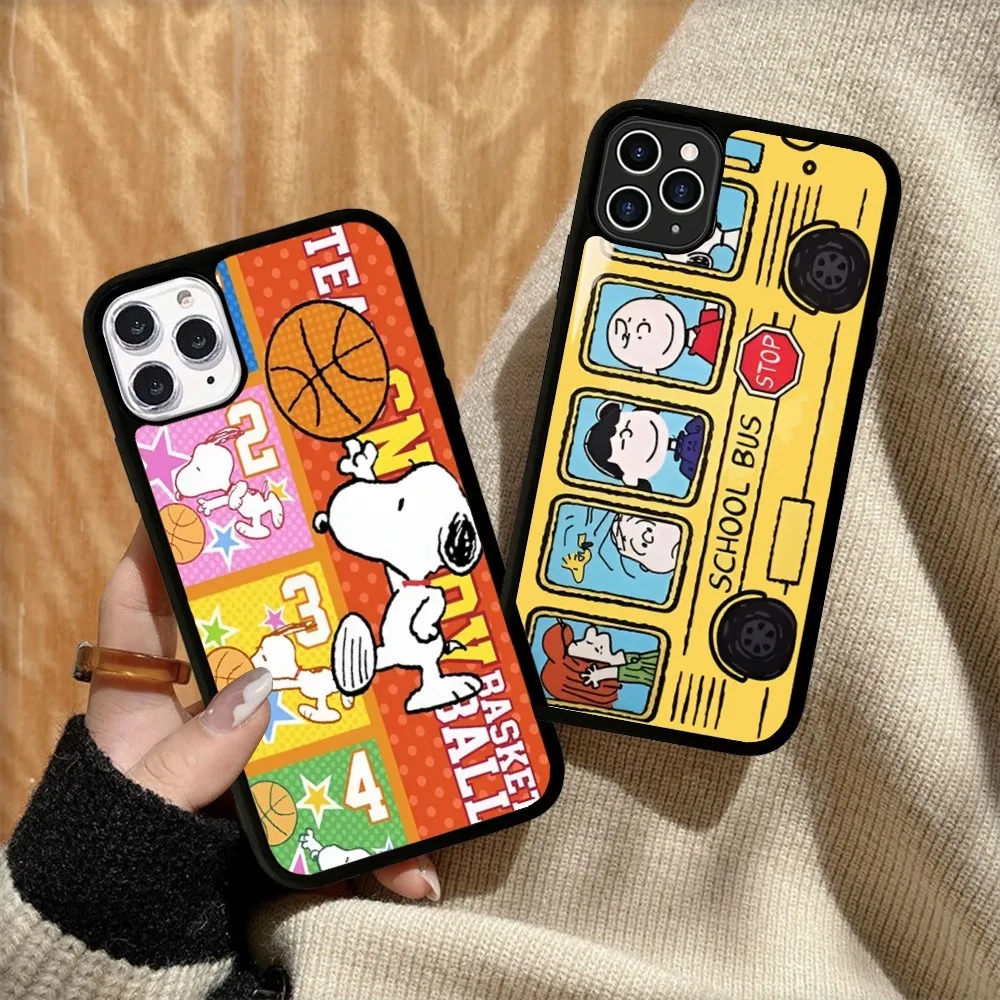 Cartoon-S-Snoopys-Dog Phone Case Silicone PC+TPU For For IPhone 11 12 13 14 15 16 Plus Pro Max Cover