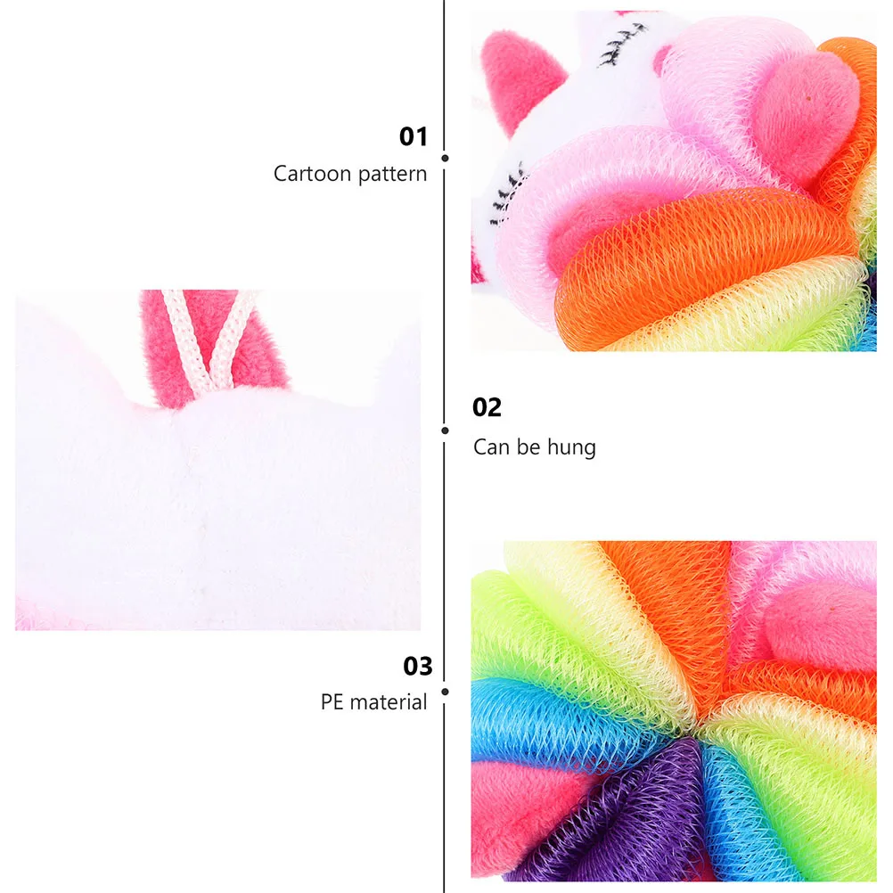 

Toddmomy Kids Bath 2Pcs Mermaid Shower Sponge Soft Body Scrubber for Gentle Skin Care Relaxing Bathtime Fun