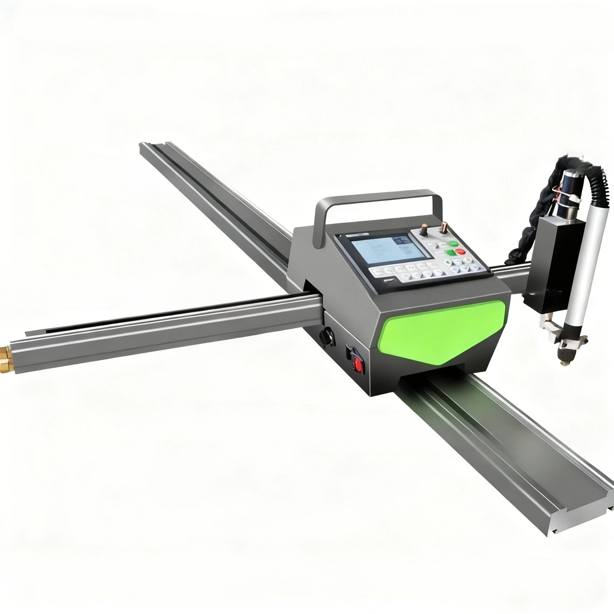Semi-automatic mini portable CNC flame plasma cutting machine, featuring small honeycomb design and contour cutting