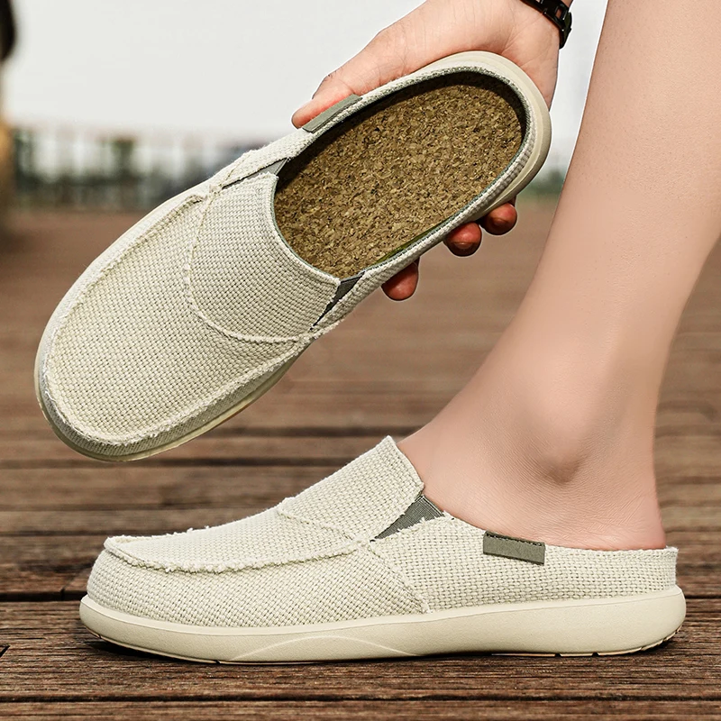 شباشب قماشية صيفية كاجوال للرجال سهلة الارتداء