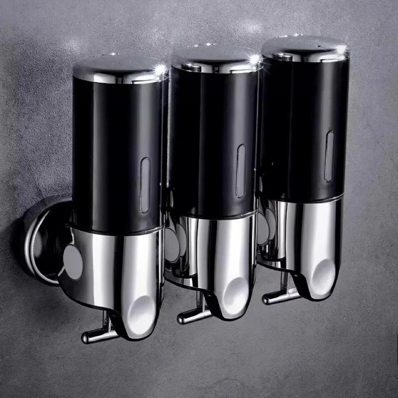Wall Mounted Manual Soap Dispenser Bathroom Shower Gel Hand Soap Box Liquid Lotion Holder