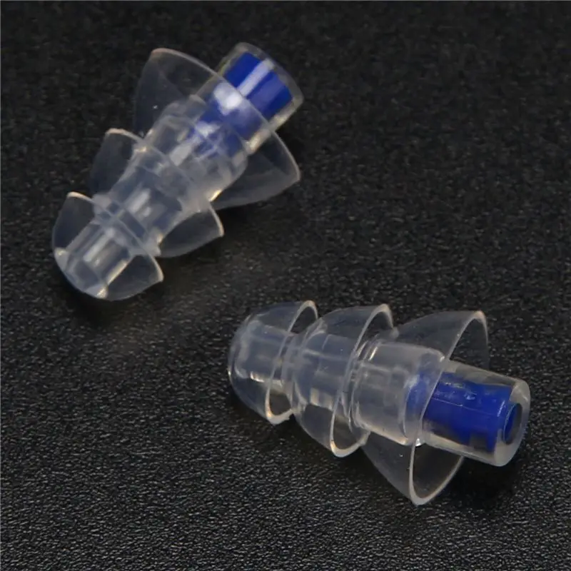 3X 27Db Earbud Musician Filter Earplugs Noise Reduction Cancelling Hearing Earbud Reusable Sleep Care For Dj(Blue)-Y41A