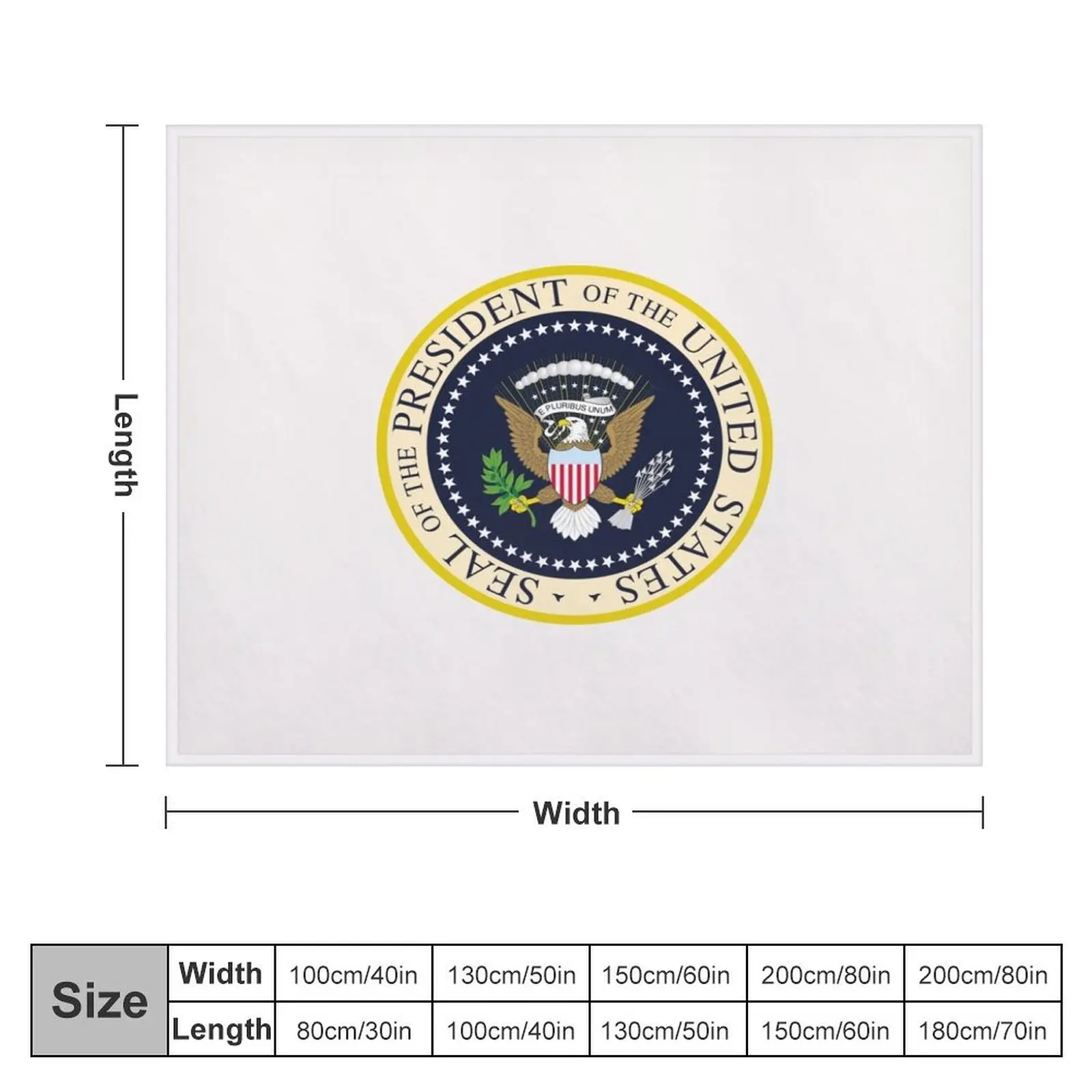 Us President seal flag coat of arms Throw Blanket Sofa Throw Polar Blankets