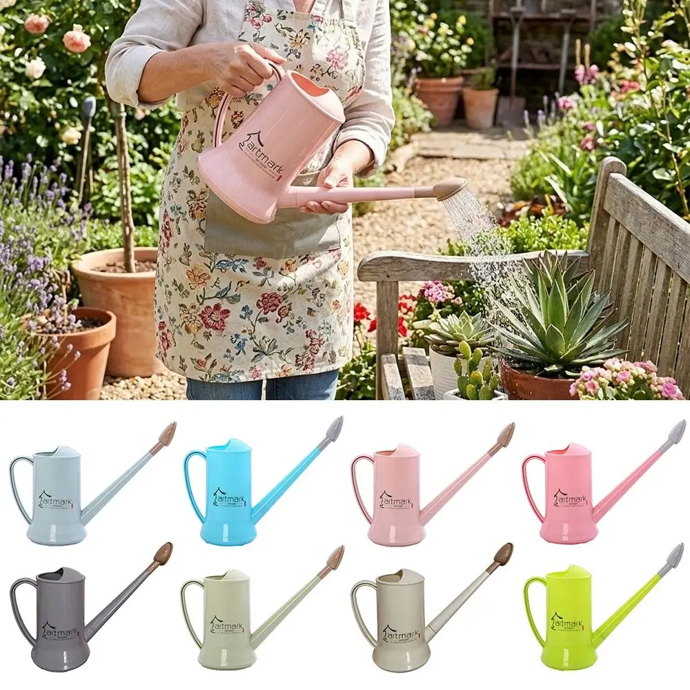 Multicolor Long Mouthed Watering Kettle 2L 360 Degree Rotate Nozzle Watering Can Shower Type Large Capacity