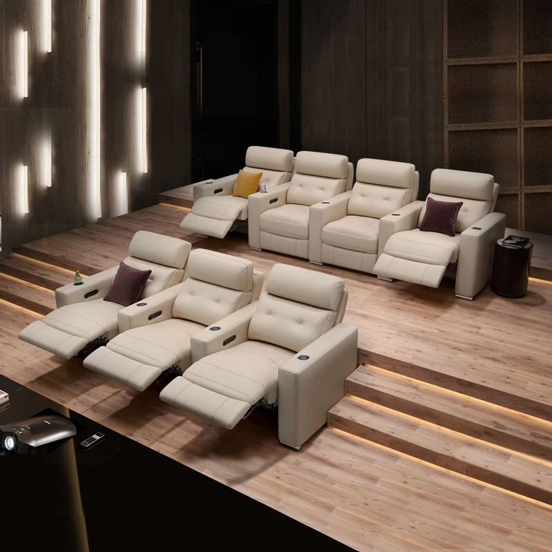 مسرح منزلي خاص، غرفة صوت وفيديو، أريكة وظيفة كهربائية، سينما، قاعة سينمائية وتلفزيون، مسرح، فيلا راقية