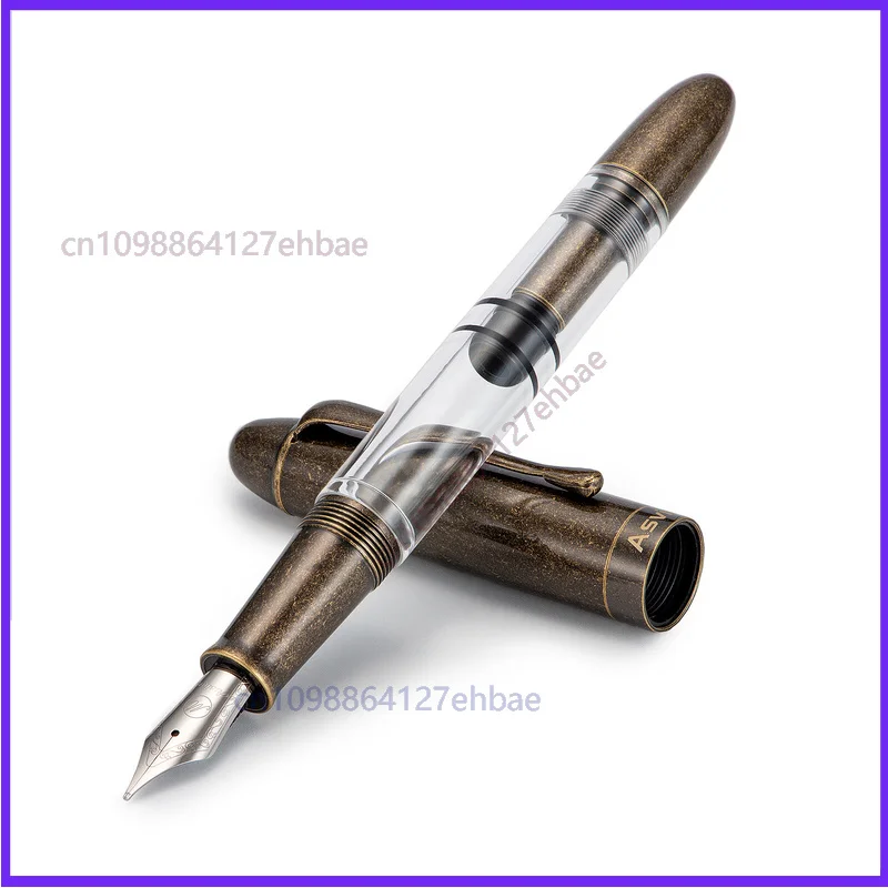 Asvine P30 Поршневая латунная перьевая ручка Торпедная металлическая акриловая ручка EF/F/M для письма Asvine P30 Поршневая латунная перьевая ручка Торпедная металлическая акриловая ручка EF/F/M для письма