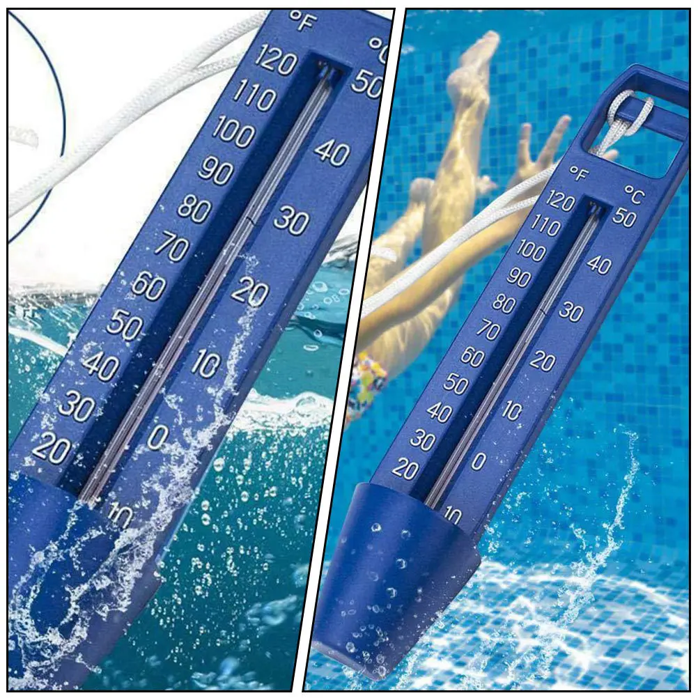 

1pc Pool Thermometer Premium Plastic Floating Water Temperature Gauge For Swimming Pool Fish Tank Bathtub Practical