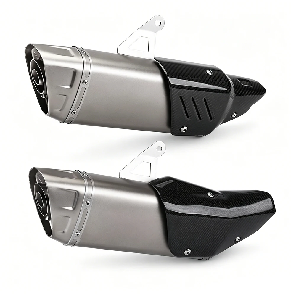 Universal 51mm Motorcycle Exhaust Muffler High - Efficiency escape moto pipe for R7 2021-2025