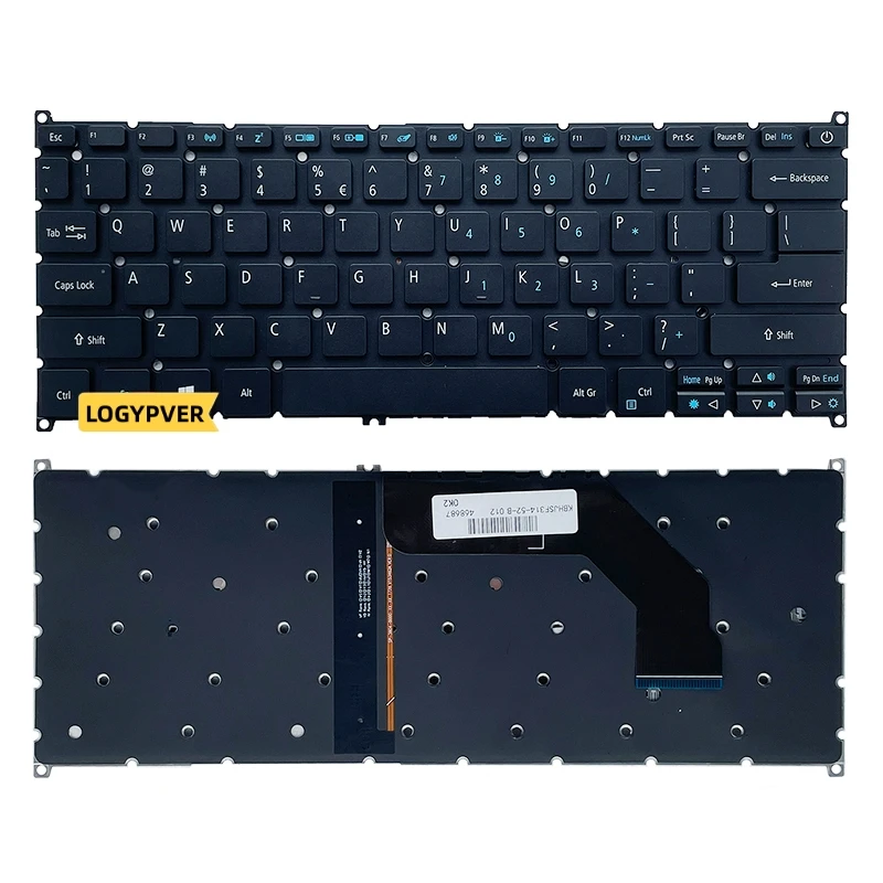 US Keyboard for Acer Swift 113 SF113-31 SF514 N17P2 S13 SF314-52 S5-371 SF5 VX15 SF314-52G S30-20 Laptop English Black Backlit