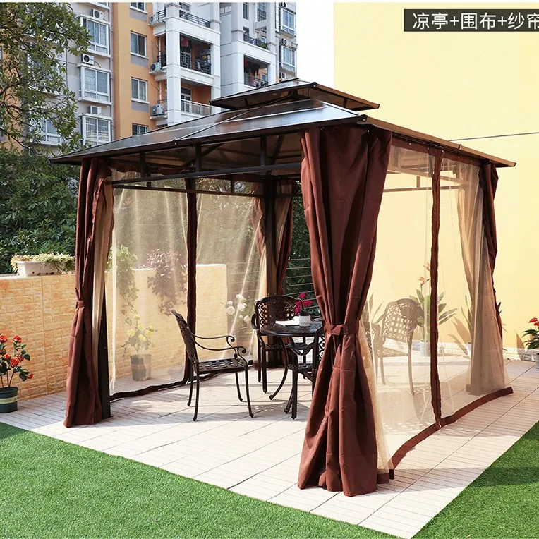 

Outdoor Pavilion Villa Courtyard Garden Cooling Indoor Pavilion Modern Awning Pergola Sun Panel Outdoor