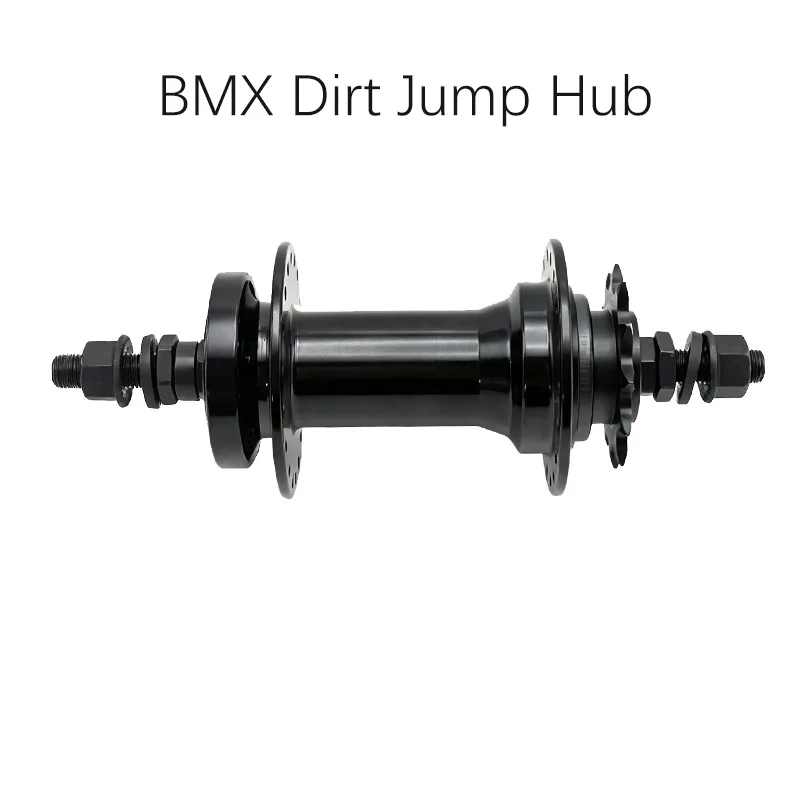 BMX dirt bike hub black material aluminum alloy gear opening 135MM, number of holes 36H, flywheel gear speed 12T,