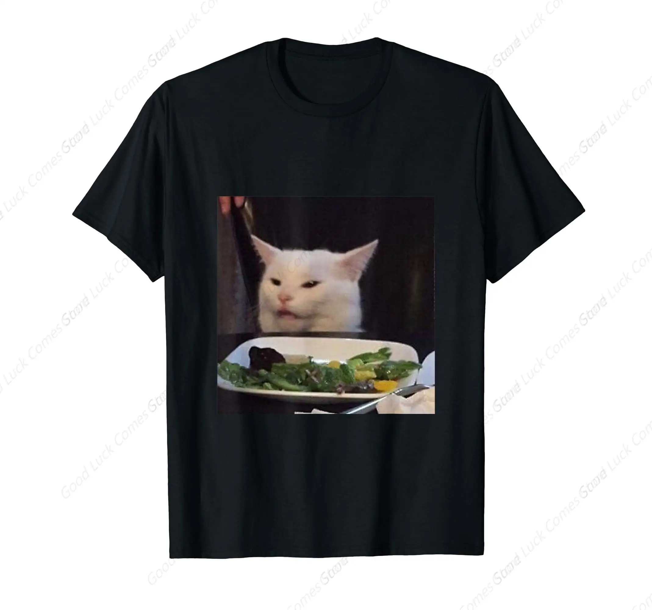 Funny Sad Thumbs Up Cat Meme Crying Kitten Lover T-Shirt